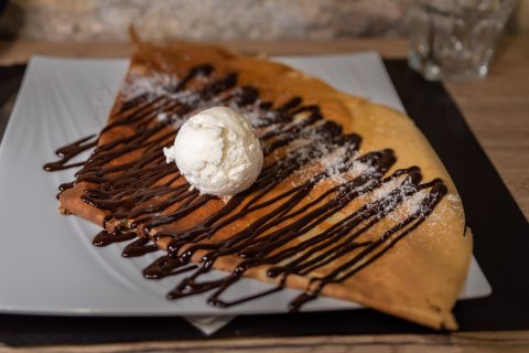 Crêpe Chocolat Glace Vanille